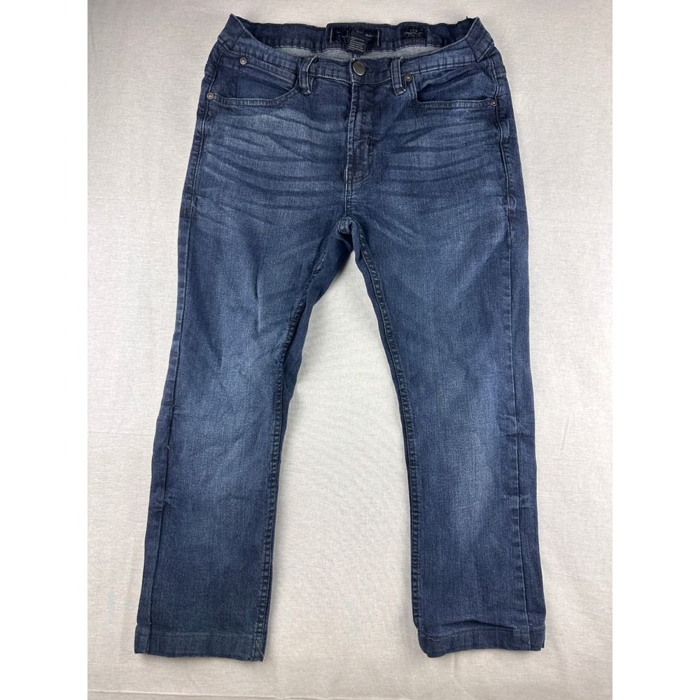 PD&C Stretch Slim Fit Jeans Mens‎ 32x32 Dark Wash Blue Denim PU955CTDM